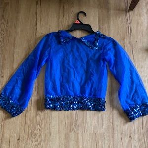 See through sequined top